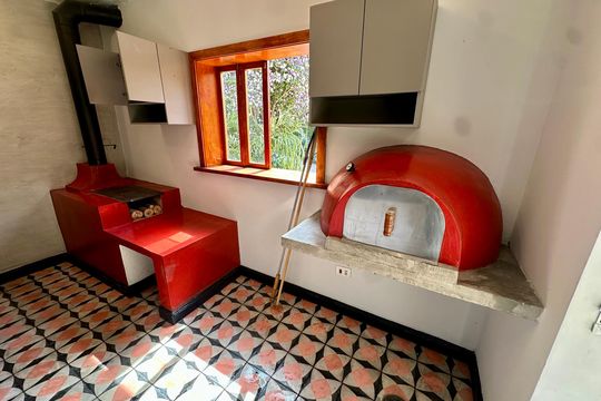 Cozinha de casa de condomínio para alugar com 1 quarto, 70m² em Santo Amaro, São Paulo