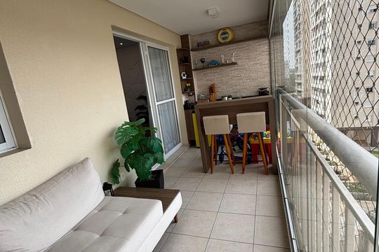 Varanda de apartamento à venda com 2 quartos, 105m² em Centro, São Bernardo do Campo