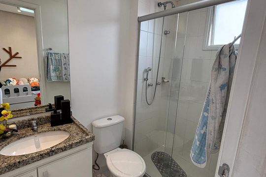 Banheiro de apartamento à venda com 2 quartos, 105m² em Centro, São Bernardo do Campo