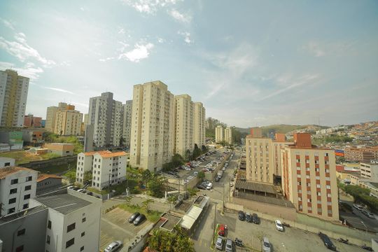 Varanda da Sala - Vista  de apartamento para alugar com 2 quartos, 58m² em Santa Terezinha, São Bernardo do Campo