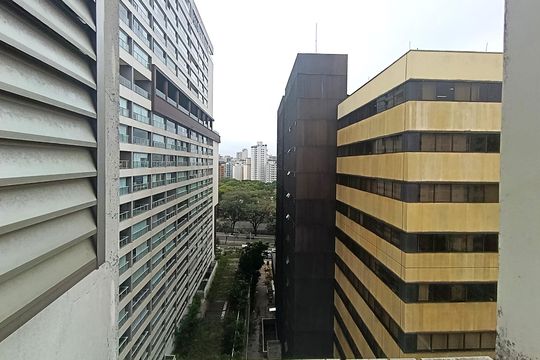 Vista do Dormitório de apartamento à venda com 1 quarto, 25m² em Consolação, São Paulo