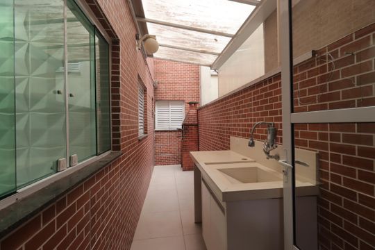 Área de Serviço de apartamento para alugar com 3 quartos, 75m² em Vila Helena, Santo André