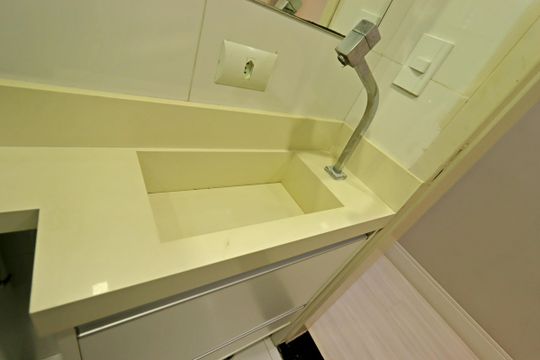 Banheiro Social de apartamento para alugar com 3 quartos, 75m² em Vila Helena, Santo André
