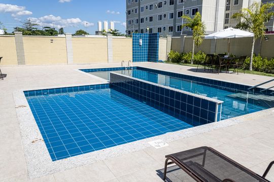 Área comum - Piscina de apartamento à venda com 2 quartos, 50m² em Campo Grande, Rio de Janeiro