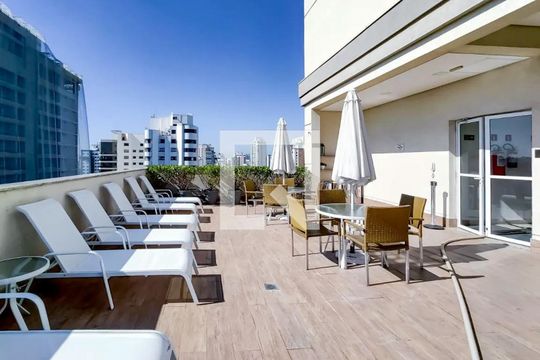 Área comum de apartamento à venda com 1 quarto, 34m² em Santo Amaro, São Paulo