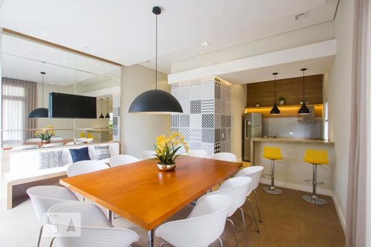 Área comum de apartamento à venda com 1 quarto, 34m² em Santo Amaro, São Paulo