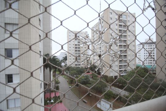 Vista da Sala de apartamento à venda com 3 quartos, 70m² em Jardim Henriqueta, Taboão da Serra
