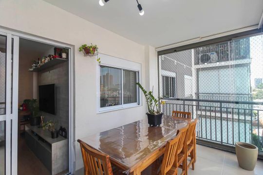 Varanda da Sala de apartamento para alugar com 2 quartos, 60m² em Parque da Vila Prudente, São Paulo
