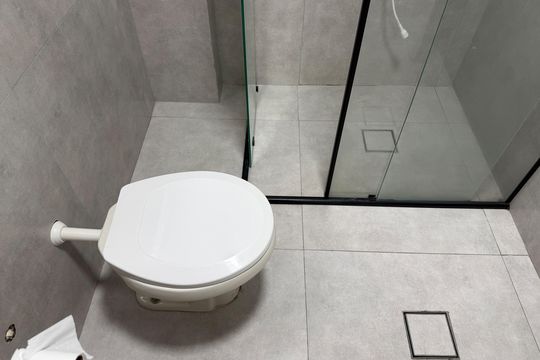 Banheiro de apartamento para alugar com 2 quartos, 70m² em Vila Belmiro, Santos