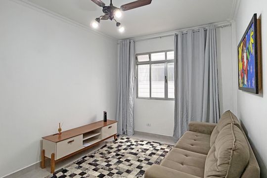 Sala de apartamento para alugar com 2 quartos, 70m² em Vila Belmiro, Santos