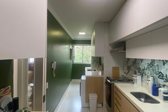 Cozinha - Área de Serviço de apartamento para alugar com 2 quartos, 60m² em Vila Yara, Osasco