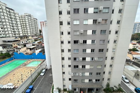 Vista da varanda da sala de apartamento para alugar com 1 quarto, 40m² em Todos Os Santos, Rio de Janeiro