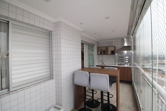 Varanda de apartamento à venda com 3 quartos, 123m² em Carandiru, São Paulo