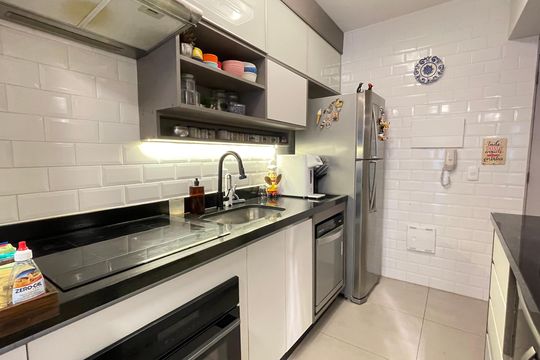 Cozinha de apartamento à venda com 3 quartos, 87m² em Jaguaré, São Paulo