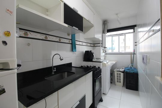 Cozinha de apartamento para alugar com 2 quartos, 60m² em Jacarepaguá, Rio de Janeiro