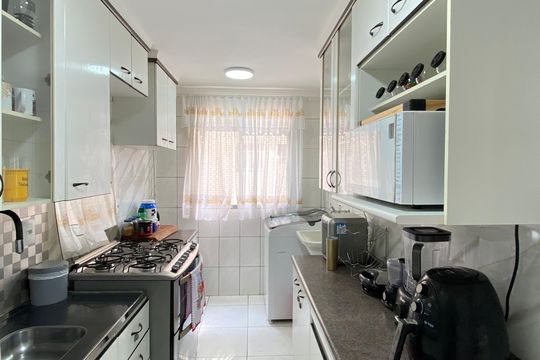 Cozinha - Área de Serviço de apartamento à venda com 2 quartos, 56m² em Bandeiras, Osasco