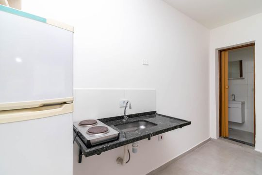 Cozinha de apartamento para alugar com 1 quarto, 30m² em Chora Menino, São Paulo
