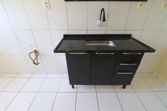 Cozinha  de apartamento para alugar com 2 quartos, 50m² em Jardim Paulistano, Ribeirão Preto