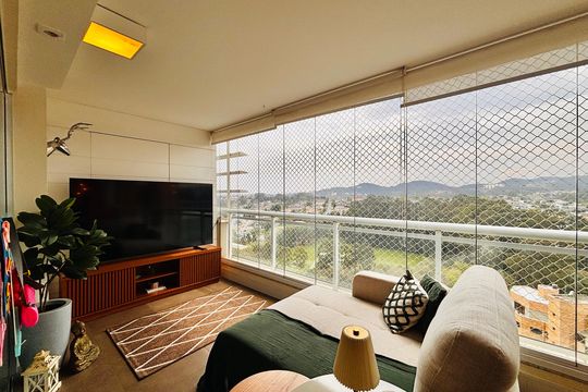 Varanda de apartamento à venda com 3 quartos, 196m² em Empresarial 18 do Forte, Barueri