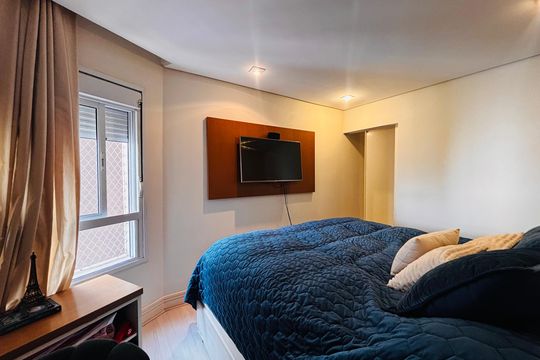 Suíte 1 de apartamento à venda com 3 quartos, 196m² em Empresarial 18 do Forte, Barueri