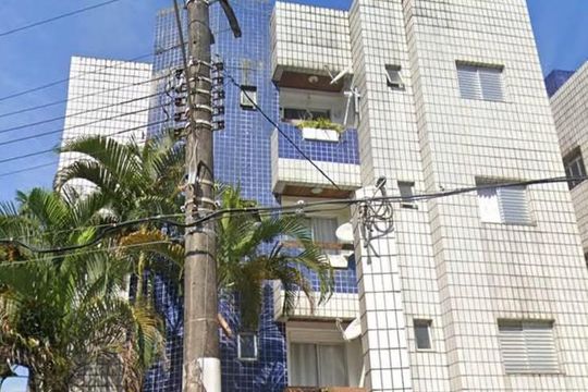 Fachada de apartamento para alugar com 2 quartos, 50m² em Vila Caiçara, Praia Grande