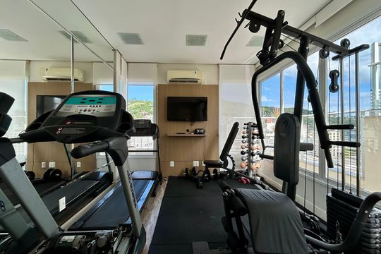 Área comum - Academia de apartamento para alugar com 2 quartos, 74m² em Centro, Florianópolis