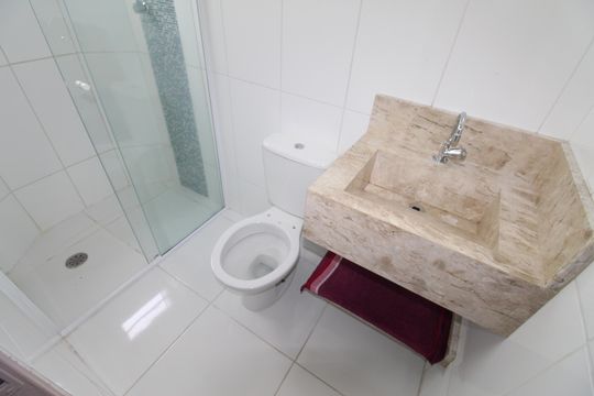 Banheiro da Suíte de apartamento para alugar com 3 quartos, 69m² em Jardim Satélite, São José dos Campos