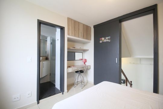 Quarto  de kitnet/studio para alugar com 1 quarto, 45m² em Vila Tramontano, São Paulo