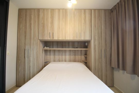 Quarto  de kitnet/studio para alugar com 1 quarto, 45m² em Vila Tramontano, São Paulo