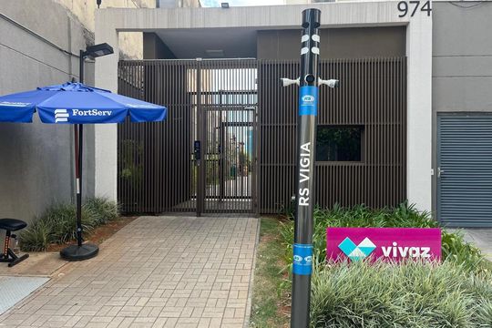 Fachada do Prédio de apartamento para alugar com 1 quarto, 27m² em Água Branca, São Paulo