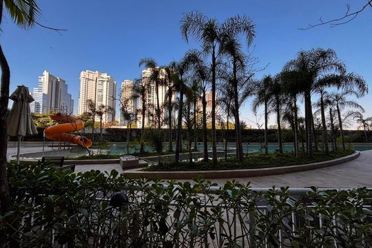 Área comum - Piscina de apartamento para alugar com 1 quarto, 53m² em Alphaville Empresarial, Barueri