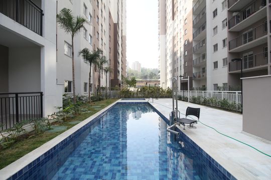 Área comum - Piscina de apartamento à venda com 2 quartos, 43m² em Vila Andrade, São Paulo