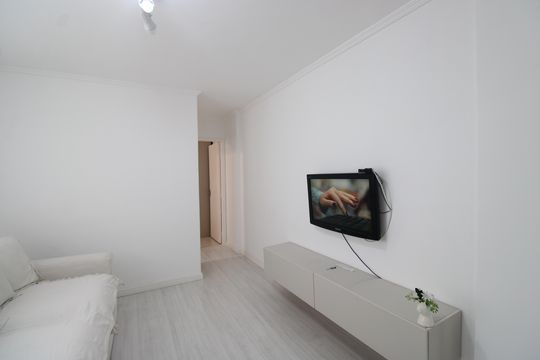 Sala de apartamento para alugar com 1 quarto, 40m² em Barra Olímpica, Rio de Janeiro
