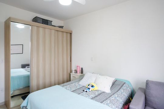 Quarto de apartamento à venda com 1 quarto, 43m² em Vila Santa Filomena, São Bernardo do Campo