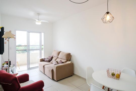 Sala de apartamento à venda com 1 quarto, 43m² em Vila Santa Filomena, São Bernardo do Campo