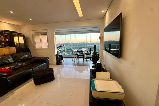 Sala de apartamento para alugar com 1 quarto, 74m² em Campo Belo, São Paulo