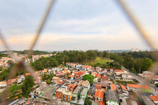 Vista da Sala de apartamento à venda com 2 quartos, 43m² em Jardim Monte Alegre, Taboão da Serra