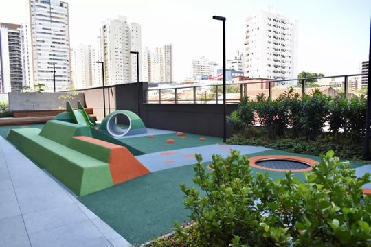Área comum - Playground de kitnet/studio para alugar com 1 quarto, 27m² em Vila Clementino, São Paulo