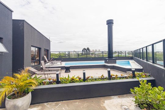Área comum - Piscina de apartamento à venda com 2 quartos, 75m² em Tarumã, Pinhais
