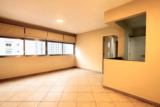 Sala de apartamento para alugar com 3 quartos, 88m² em Indianópolis, São Paulo