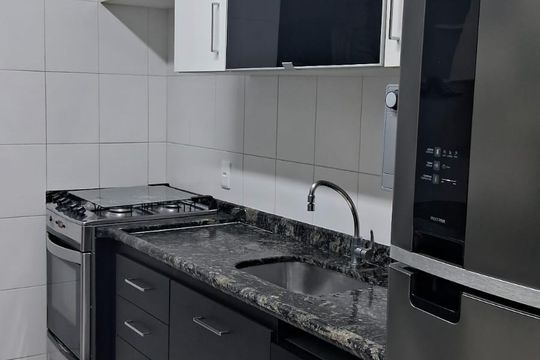 Cozinha de apartamento à venda com 2 quartos, 75m² em Vila Graff, Jundiaí