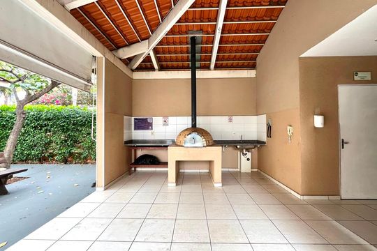 Área Comum - Forno de pizza de apartamento para alugar com 2 quartos, 58m² em Vila Satúrnia, Campinas