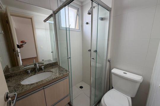 Banheiro de apartamento à venda com 2 quartos, 60m² em Vila da Saúde, São Paulo