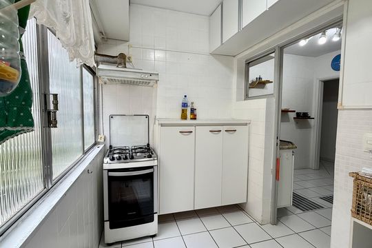 Área de Serviço de apartamento para alugar com 1 quarto, 57m² em Jardim Asturias, Guarujá