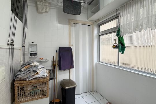 Área de Serviço de apartamento para alugar com 1 quarto, 57m² em Jardim Asturias, Guarujá