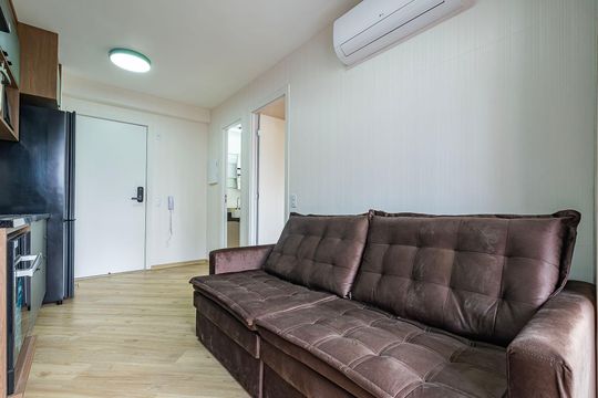 Sala/Cozinha de apartamento para alugar com 1 quarto, 28m² em Pinheiros, São Paulo