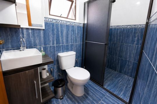 Banheiro de apartamento para alugar com 2 quartos, 75m² em Vila Princesa Izabel, Cachoeirinha