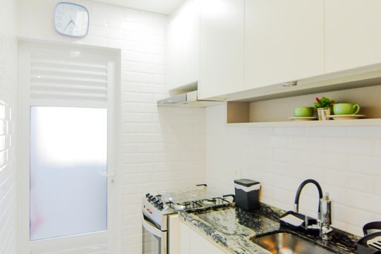 Cozinha de apartamento à venda com 2 quartos, 60m² em Ponte Grande, Guarulhos