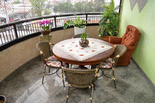 Varanda de apartamento para alugar com 3 quartos, 114m² em Vila Gomes Cardim, São Paulo