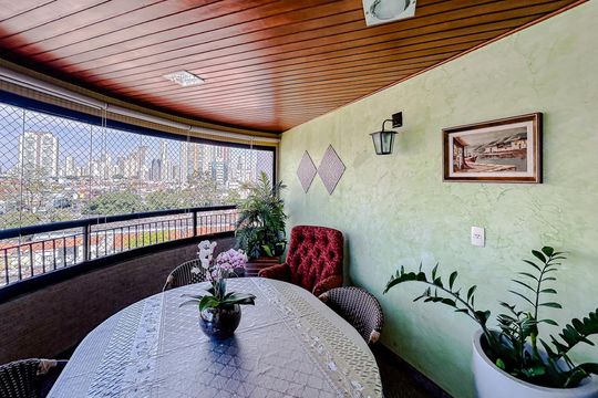Varanda de apartamento para alugar com 3 quartos, 114m² em Vila Gomes Cardim, São Paulo